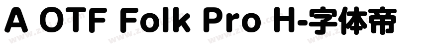 A OTF Folk Pro H字体转换